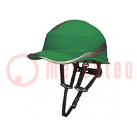 Protective helmet; Size: 55÷62mm; green; ABS; DIAMOND V UP; 1kV