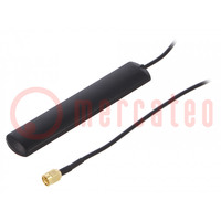 Antenna; 3G,AMPS,Bluetooth,DCS,GSM,ISM,PCS,WiFi; 2dBi; lineare