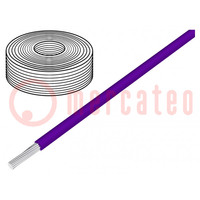 Cable; H07Z-K; cuerda; Cu; 6mm2; FRNC; violeta; 450V,750V; CPR: Eca