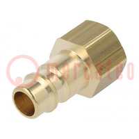 Quick connection coupling; 0÷35bar; brass; 33mm; 1000l/min