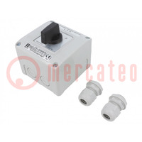 Switch: cam switch; Stabl.pos: 3; 16A; L-0-P; flush mounting; Pos: 3