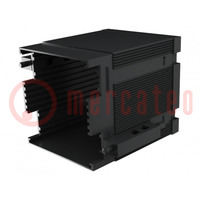 Enclosure: enclosure base; X: 72mm; Y: 72mm; Z: 75mm; PPO; black