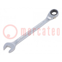 Wrench; combination spanner; 12mm; chromium plated steel