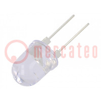 LED; 10mm; giallo; 30°; Frontale: convesso; 2÷2,6V; Nr usc: 2; 390mW