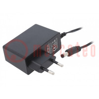 Power supply: switching; mains,plug; 9VDC; 2.5A; 22.5W; Plug: EU