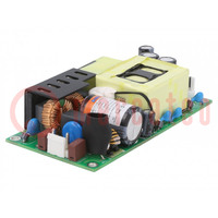 Power supply: switched-mode; open; 225W; 120÷370VDC; 85÷264VAC