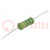 Resistor: wire-wound; high voltage; THT; 100Ω; 3W; ±5%; Ø6.5x17.5mm