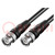 Cable; 75Ω; 0,5m; BNC enchufe,ambos lados; doble apantallado; PVC