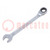 Wrench; combination spanner; 12mm; chromium plated steel