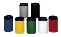 Sicherheits-Abfallbehälter in Schwarz, Inhalt: 30 Liter, HxØ 400 x 370 mm | TP5076