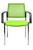 Trendiger 4-Fuß-Besucherstuhl mit Armlehnen mit Netz apfelgrün VE=2 | OM3038