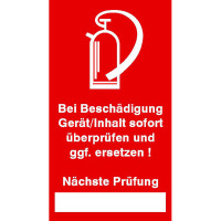 Prüfsiegel-Brandschutz Dokumentenfolie,9 Stk Bogen,Folienetik,gest,2,50x4,50cm