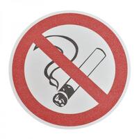 Antirutschbelag Bodenmarkierung AR 2, Ronden,Verbote, Durchm. 40 cm, Symbol: Rauchen verboten