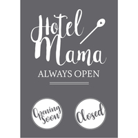 Produktfoto: Siebdruck-Schablone Hotel Mama A4