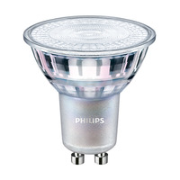Hochvolt-LED-Lampe PHILIPS GU10 LED Lampe 4,9 Watt 36 Grad Spot dimmbar Glaskörper neutralweiß 940 Ra90
