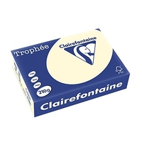 CLAIREFONTAINE TROPHÉE - RESMA DE PAPEL/CARTULINA, 250 HOJAS, A4, 21 X 29.7 CM, COLOR CREMA
