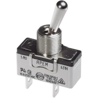 INTERRUPTEUR À LEVIER APEM 637H/2 250 V/AC 10 A 1 X (ON)/OFF/(ON) MOMENTANÉ/0/MOMENTANÉ 1 PC(S)