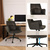 Home Office Stuhl / Drehstuhl SOLAO LIFE Stoff dunkelgrau hjh LIVING