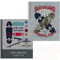 SENFORT CARPETA CON 30 FUNDAS ESPIRAL SKATEBOARD SURTIDO