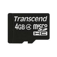 SD microSD Card 4GB Transcend SDHC Class4 (ohne Adpater)