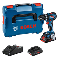 Bosch GSB 18V-90 C 2100 Giri/min Nero, Blu