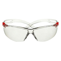 3M SF501SGAF-RED-EU Gafas de seguridad Policarbonato (PC) Rojo, Transparente