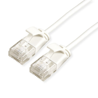 ROLINE GREEN 21.44.0981 kabel sieciowy Biały 1 m Cat6a U/UTP (UTP)
