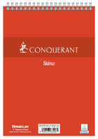 Conquerant 100105256 bloc-notes A5 180 feuilles Rouge