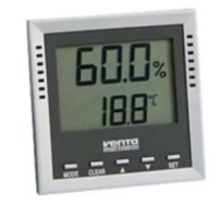 Venta 6011000 Hygrometer/Psychrometer indoor Elektronisches Hygrometer Silber