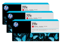 HP 771C chromatisch rode DesignJet inktcartridges, 775 ml, 3-pack