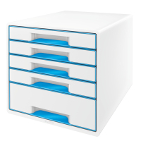 Leitz 52141036 organizador para cajón de escritorio Poliestireno Azul, Blanco