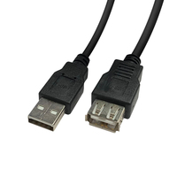 Videk 2490BK USB Kabel 2 m USB 2.0 USB A Schwarz