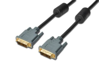 Digitus DK-320103-100-D cable DVI 10 m DVI-D Negro, Gris