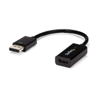 StarTech.com DisplayPort auf HDMI 4k @ 30Hz Adapter - DP 1.2 zu HDMI Video und Audio aktiv Konverter