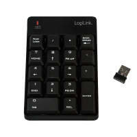 LogiLink ID0120 numeriek toetsenbord Notebook RF Draadloos Zwart