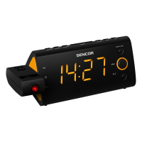 Sencor SRC 330 OR radio Reloj Digital Negro, Naranja