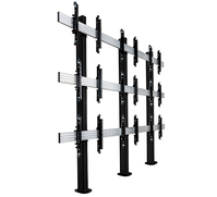 B-Tech SYSTEM X - 3 x 3 Universal Bolt-Down Videowall Mounting System with Micro-Adjustment for 46-55" screens