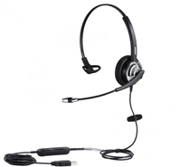 ALLNET 8805-8.1MS Kopfhörer & Headset Kabelgebunden Kopfband Büro/Callcenter Schwarz