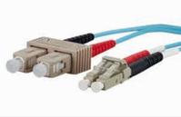 METZ CONNECT 151J1EOJO10E InfiniBand/fibre optic cable 1 M 2x SC 2x LC OM3 Türkizkék