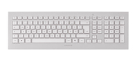 CHERRY DW 8000 keyboard Mouse included RF Wireless Swiss Silver, White