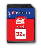 Verbatim SecureDigital SDHC Class 6 32GB 32 Go