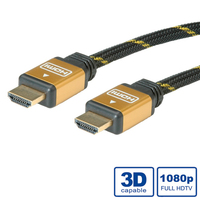 ITB RO11.04.5504 HDMI kábel 7,5 M HDMI A-típus (Standard) Fekete, Arany