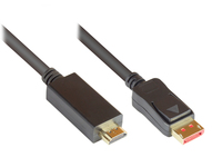 Alcasa DP14-HDMI10 video kabel adapter 10 m DisplayPort HDMI Zwart