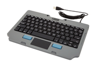 Gamber-Johnson 7160-1449-02 tastiera USB QWERTZ Tedesco Nero, Grigio