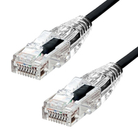 ProXtend Ultra Slim CAT6 U/UTP CU LSZH Ethernet Cabe Black 1.5M