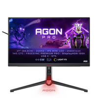 AOC AGON AG274QZM Monitor PC 68,6 cm (27") 2560 x 1440 Pixel Quad HD LED Nero, Rosso