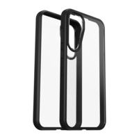 OtterBox React Series Case for Galaxy S23 FE, Black Crystal (Clear/Black)