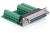 DeLOCK 65317 cable gender changer 25p 27p Black, Green, Silver