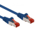 Techly 3m Cat6 S/FTP RJ-45 hálózati kábel Kék S/FTP (S-STP)