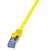 LogiLink 0.25m Cat.6A 10G S/FTP netwerkkabel Geel 0,25 m Cat6a S/FTP (S-STP)